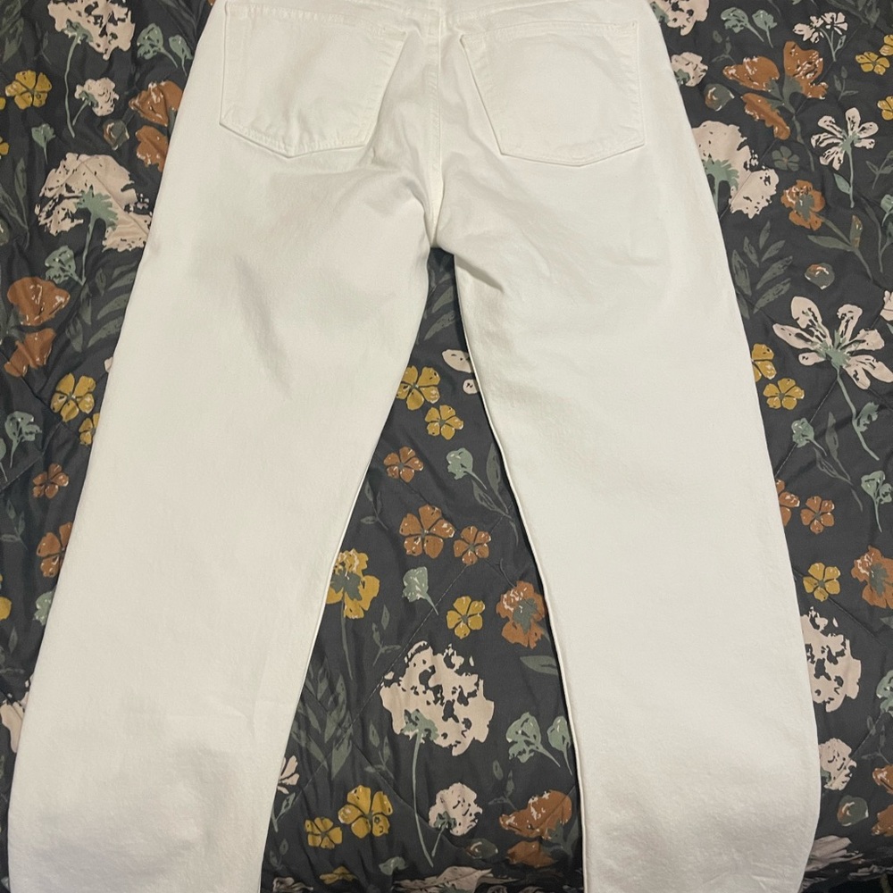 Re/done original - white denim. High rise
